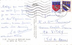 Les Gorges de L'Aude -- CPA 