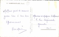 Narbonne - Strand - Aude -- CPA