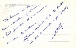 Peyrefitte de Razes - Vue Generale -- CPA 