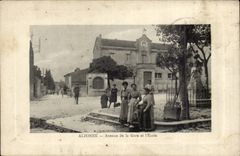Alzonne CPA Avenue de la gare et l'ecole