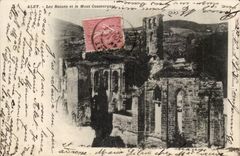 Les Ruines et le Mont Coussergues - CPA 