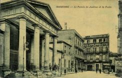 Narbonne - Gerichte und die Post - CPA