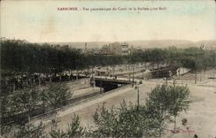 Narbonne - Panoramic View des Kanals und des Fussrollenhammers - CPA
