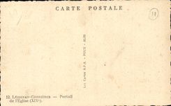 CPM Lezignan Corbieres Portail de l'eglise (14eme)