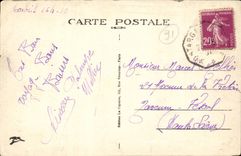 Corbeil CPA Monument of William and Antoine Galigani