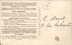 CPA Anstalt des Frauleins Rouillaud Montlhery