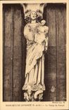 Basilique de Longpont CPA La vierge du portail