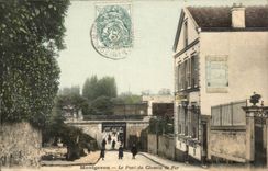 Montgeron CPA the bridge of the railroad