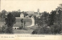 CPA Panorama de Blandy les Tours (cote de Fouju)