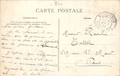 Montgeron CPA the fountain of the Rottembourg place