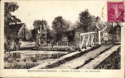 Montgeron Crosnes CPA Mill of Senlis the footbridge