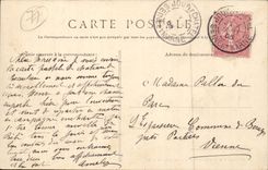 CPA Pecy the castle Seen of the park