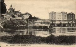 CPA Meaux the footbridge