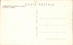 CPA Montigny on Loing the loing and the church