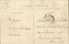 CPA Montereau Statue of Napoleon 1st