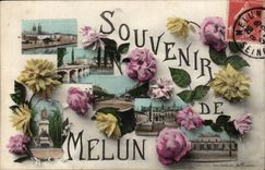 CPA Melun Andenken-Blumen