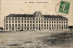 CPA Melun Kasernen der Infanterie