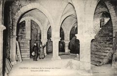 Interior layered branches CPA of the barn to the dimes Under ground