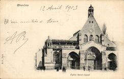 Layered branches CPA Church Saint Ayoul