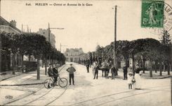Melun CPa Octro und Allee der Station