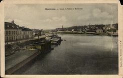 Montereau CPA Quay of the Seine and Tuileries