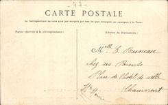 Nangis CPA Allee of the park and street of the Republic