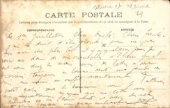 Tourman in Brie - Edges of Marsauge - the Feeding trough - CPA