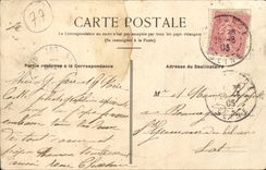 Montigny on Loing - the Viaduct of the PLM and the Pharmacy of Montigny Marlotte CPA