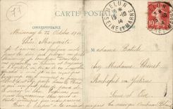 Melun - Rander von Almont - bateua Rowboat - schimmernde Toiletten CPA