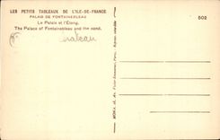 Fontainebleau - the Palate and the Pond - Small Tables of the Ile de France - CPA