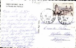 Crecy in Brie - the Paradise of the Sinners - CPA