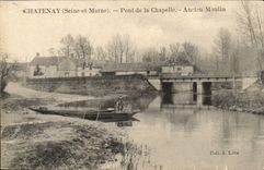Chatenay - Bridge of the Vault - Old Mill - windmill - CPA