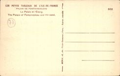 Palate of Fontainebleau CPA Palate and pond