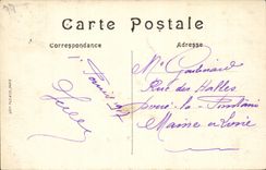 Layered branches CPA Panorama taken of Saint Quiriace