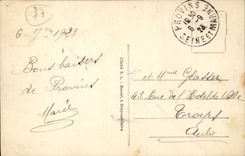 Provins CPA Places country cottage at the high city