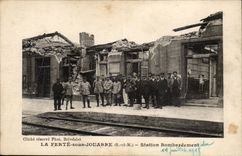 FErte under Jouarre CPA Station bombardment July 14th 1918