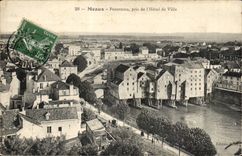 Meaux - Panorama taken of the town hall - CPA