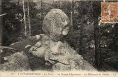 Fontainebleau - the Drill - Falls of Apremont - the Cup-and-ball of the Devil - CPA