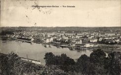 Champagne on the Seine CPA View