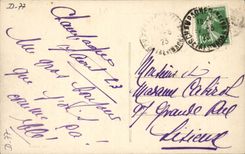 Champagne on the Seine CPA View