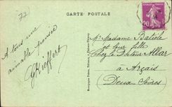 Germigny bishop CPA a corner of the street St Hackney carriage