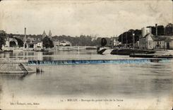 Melun CPA Stopping of the large arm of the Seine