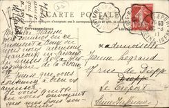 Crouy on Ourcq CPA Gate of the ruins of the castle