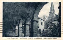 Cremieu CPA cloisters of the town hall depending on the old convent of Augustins