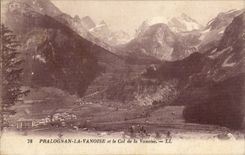 Pralognan Vanoise and the collar of Vanoise CPA