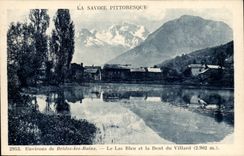 Surroundings of Supports les Bains CPA the Blue lake and the tooth of Villard (2902m)