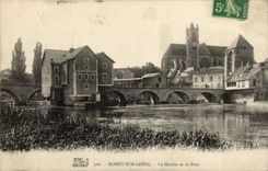 Moret sur Loing CPA Le moulin et le pont