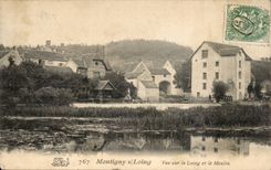 Montigny on Loing CPA Seen on Loing and the Mill