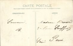 Montigny on Loing CPA Seen on Loing and the church