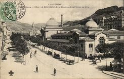 Bourboule CPA the boulevard of the town hall